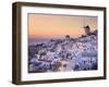 Greece, Cyclades, Santorini, Oia Town and Santorini Caldera-Michele Falzone-Framed Photographic Print