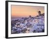 Greece, Cyclades, Santorini, Oia Town and Santorini Caldera-Michele Falzone-Framed Photographic Print