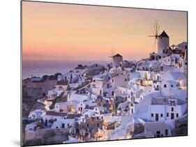 Greece, Cyclades, Santorini, Oia Town and Santorini Caldera-Michele Falzone-Mounted Photographic Print