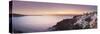 Greece, Cyclades, Santorini, Panoramic View Oia Town and Santorini Caldera-Michele Falzone-Stretched Canvas