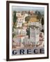 Greece Dandros travel poster-null-Framed Giclee Print