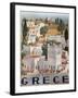 Greece Dandros travel poster-null-Framed Giclee Print