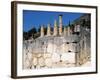 Greece, Delphi, Polygonal Wall Beneath Temple of Apollo, at Archaeological Site-null-Framed Giclee Print