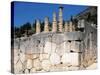 Greece, Delphi, Polygonal Wall Beneath Temple of Apollo, at Archaeological Site-null-Stretched Canvas