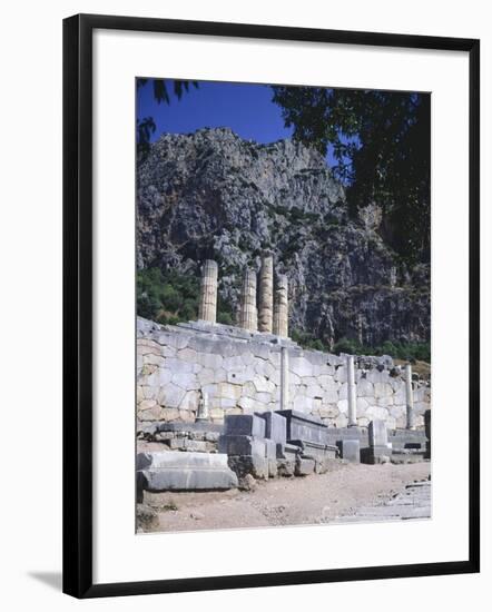 Greece, Delphi, Portico of the Athenians,5th Century BC, Ancient Greece-null-Framed Giclee Print