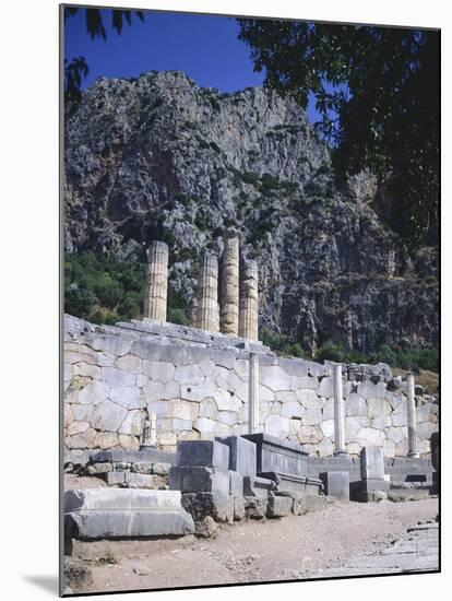 Greece, Delphi, Portico of the Athenians,5th Century BC, Ancient Greece-null-Mounted Giclee Print