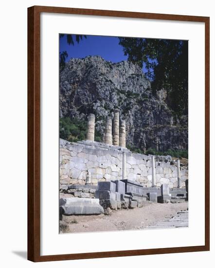 Greece, Delphi, Portico of the Athenians,5th Century BC, Ancient Greece-null-Framed Giclee Print