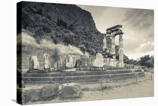 Greece, Delphi, Sanctuary of Athena Pronea, Structure of the Tholos-Walter Bibikow-Stretched Canvas