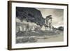 Greece, Delphi, Sanctuary of Athena Pronea, Structure of the Tholos-Walter Bibikow-Framed Photographic Print