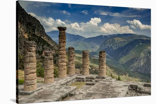 Greece, Delphi, Temple, Apollo-George Theodore-Stretched Canvas