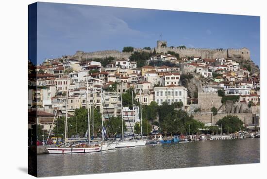 Greece, East Macedonia and Thrace, Kavala, Old Town and Kastro Fort-Walter Bibikow-Stretched Canvas