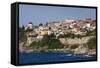 Greece, East Macedonia and Thrace, Kavala, Town and Kastro Fortress-Walter Bibikow-Framed Stretched Canvas