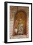 Greece, Epirus, Ioannina, Moni Tsoukas Monastery Interior and Fresco-Walter Bibikow-Framed Photographic Print