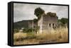 Greece, Epirus, Parga, Ruins of the Venetian Castle-Walter Bibikow-Framed Stretched Canvas