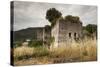 Greece, Epirus, Parga, Ruins of the Venetian Castle-Walter Bibikow-Stretched Canvas