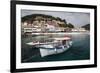 Greece, Epirus, Parga, Town View from the Harbor-Walter Bibikow-Framed Photographic Print
