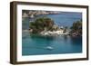 Greece, Epirus Region, Parga, Elevated View of Panagias Island-Walter Bibikow-Framed Photographic Print