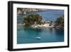Greece, Epirus Region, Parga, Elevated View of Panagias Island-Walter Bibikow-Framed Photographic Print