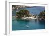 Greece, Epirus Region, Parga, Elevated View of Panagias Island-Walter Bibikow-Framed Photographic Print