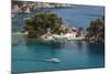 Greece, Epirus Region, Parga, Elevated View of Panagias Island-Walter Bibikow-Mounted Photographic Print