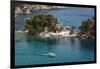 Greece, Epirus Region, Parga, Elevated View of Panagias Island-Walter Bibikow-Framed Photographic Print