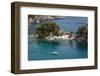 Greece, Epirus Region, Parga, Elevated View of Panagias Island-Walter Bibikow-Framed Photographic Print