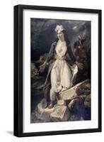 Greece Expiring-Eugene Delacroix-Framed Giclee Print