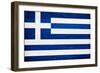 Greece Flag Design with Wood Patterning - Flags of the World Series-Philippe Hugonnard-Framed Art Print