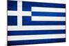 Greece Flag Design with Wood Patterning - Flags of the World Series-Philippe Hugonnard-Mounted Art Print