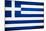 Greece Flag Design with Wood Patterning - Flags of the World Series-Philippe Hugonnard-Mounted Art Print