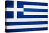 Greece Flag Design with Wood Patterning - Flags of the World Series-Philippe Hugonnard-Stretched Canvas