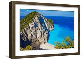 Greece, Ionian Island, Zante Island, Shipwreck Beach-Tuul And Bruno Morandi-Framed Photographic Print