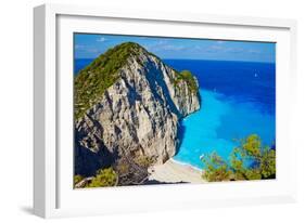 Greece, Ionian Island, Zante Island, Shipwreck Beach-Tuul And Bruno Morandi-Framed Photographic Print