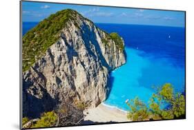 Greece, Ionian Island, Zante Island, Shipwreck Beach-Tuul And Bruno Morandi-Mounted Photographic Print