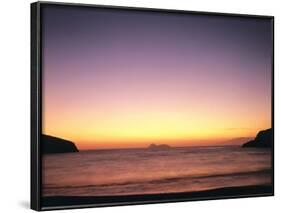 Greece, Island Crete, Matala, Bay, Islands, Sea, Evening Mood-Thonig-Framed Photographic Print