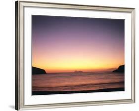 Greece, Island Crete, Matala, Bay, Islands, Sea, Evening Mood-Thonig-Framed Photographic Print