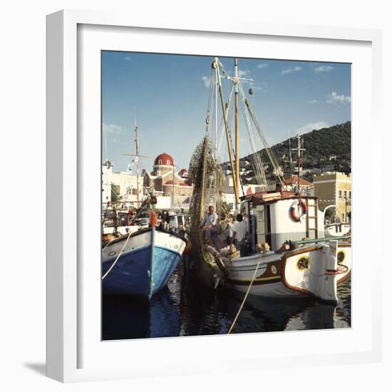 Greece Leros-Charles Bowman-Framed Photographic Print