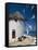 Greece, Mykonos, Mykonos City, Windmill, Donkey-Thonig-Framed Stretched Canvas