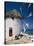 Greece, Mykonos, Mykonos City, Windmill, Donkey-Thonig-Stretched Canvas