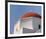 Greece Mykonos Red-Dome Church-null-Framed Art Print