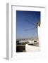 Greece, Mykonos Town, Boats in Harbour, View from Lower Windmills-Fraser Hall-Framed Photographic Print