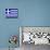 Greece National Flag Poster Print-null-Mounted Poster displayed on a wall