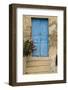 Greece, old house, door, blue-George Theodore-Framed Photographic Print