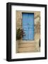 Greece, old house, door, blue-George Theodore-Framed Photographic Print