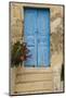 Greece, old house, door, blue-George Theodore-Mounted Photographic Print