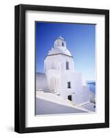 Greece Orthodox Church, Fira, Santorini, Cyclades, Aegean Sea, Greek Islands, Greece, Europe-Markus Lange-Framed Photographic Print