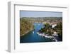 Greece, Paxos. Yachts and Pleasure Boats Moored in the Entrance to Gaios Harbour-John Warburton-lee-Framed Photographic Print