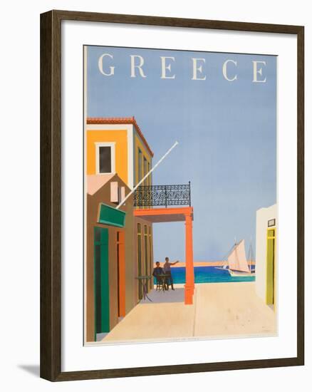 Greece Poster-null-Framed Giclee Print