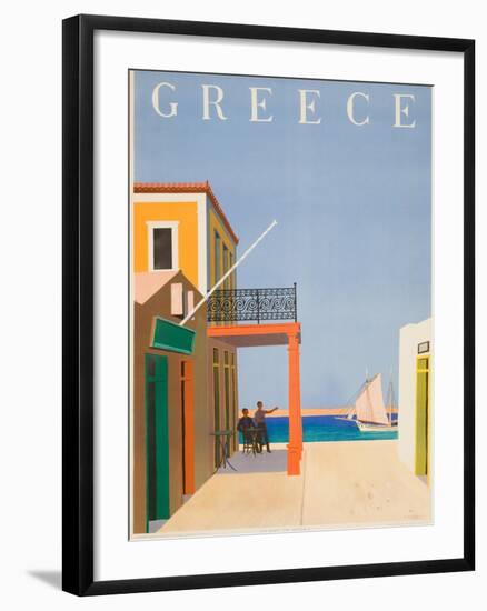 Greece Poster-null-Framed Giclee Print