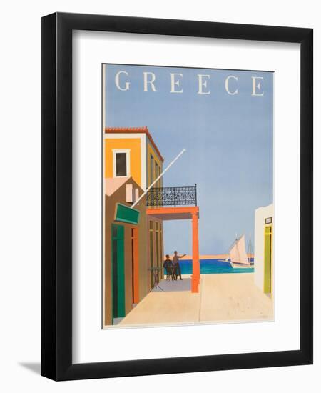 Greece Poster-null-Framed Giclee Print